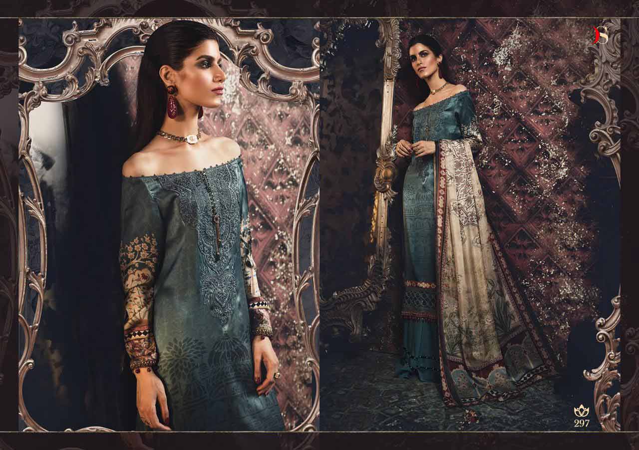 Maria B Silk Deepsy Satin Silk Handwork Suits Maria B Silk Deepsy Satin Silk Handwork Suits